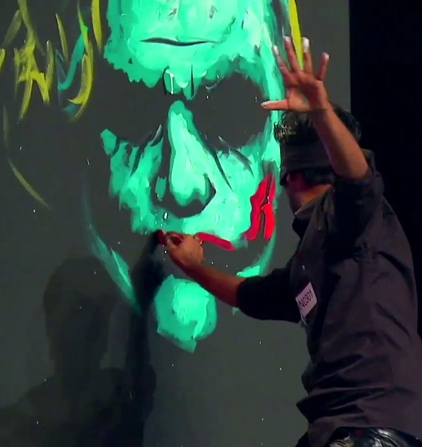 Asia's Got Talent Vilas Nayak Joker Painting